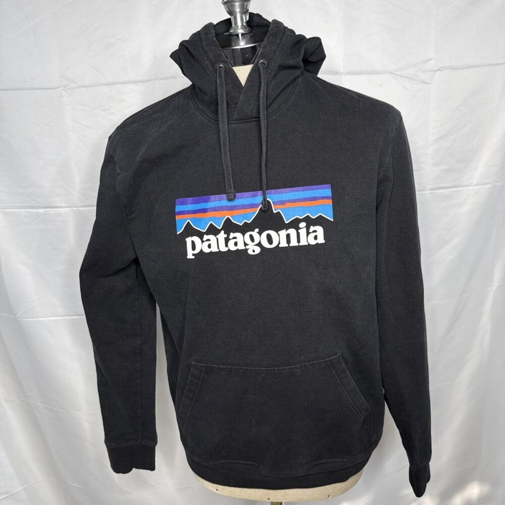 Patagonia Hoodie Mens M Black Uprisal Hoody Pullover Sweatshirt Hiking